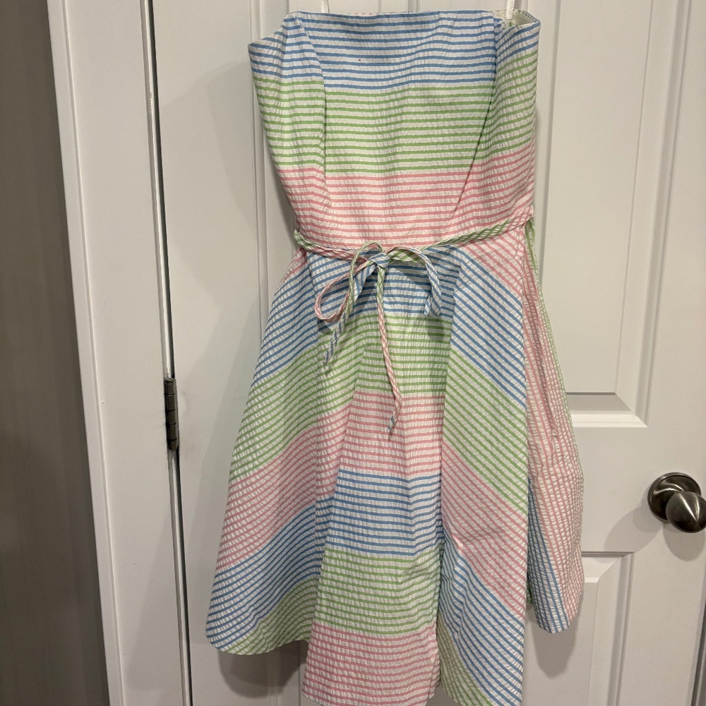 Vineyard Vines Pastel Seersucker Dress